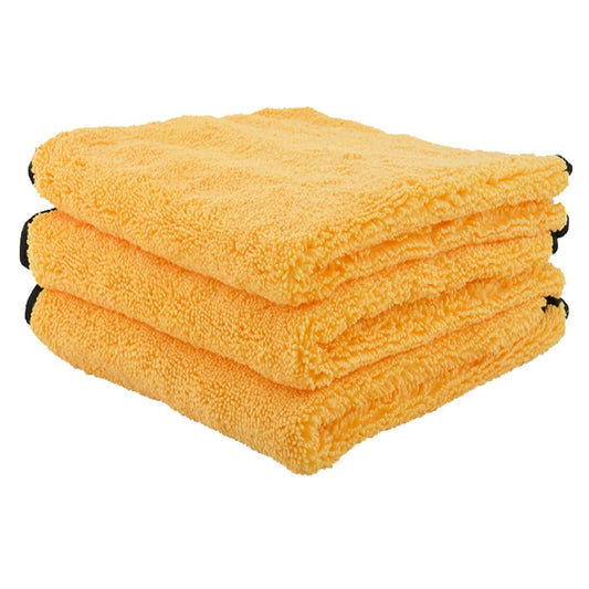 Orange Premium Grade Microfiber Towels 16x16 3Pack